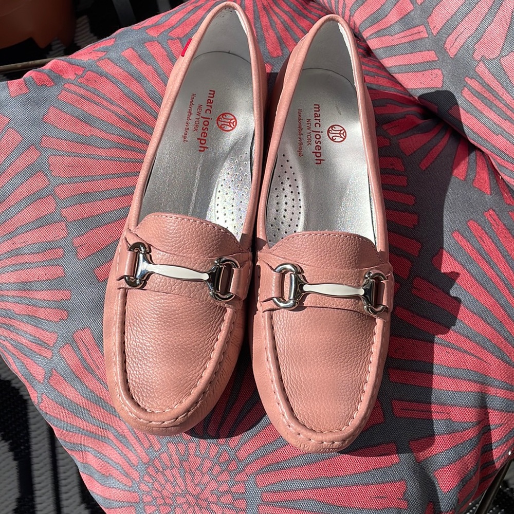 Marc Joseph “Grand St” leather horse bit loafers
